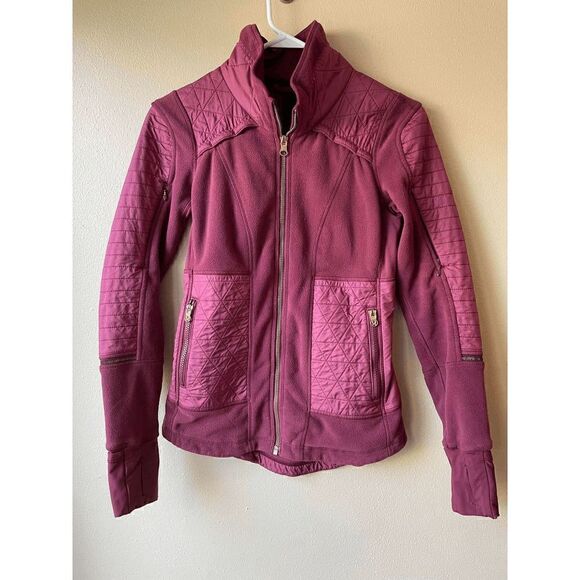 Lululemon Fleecy Keen Jacket in Wine Berry Women's Size 2 - Picture 1 of 2